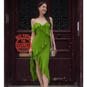 RARE!!! MANGO Chiffon Midi Dress NWT